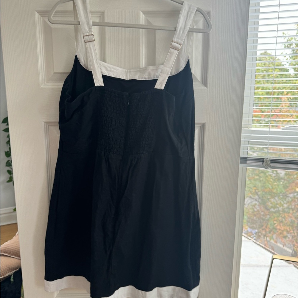 Abercrombie black linen dress